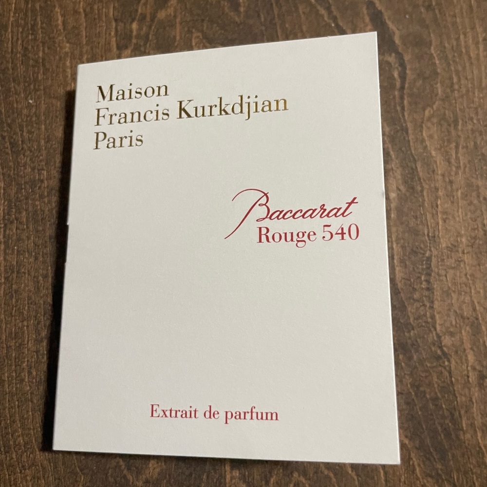 Mason Francis Kurkdjian Baccarat
Rouge 540